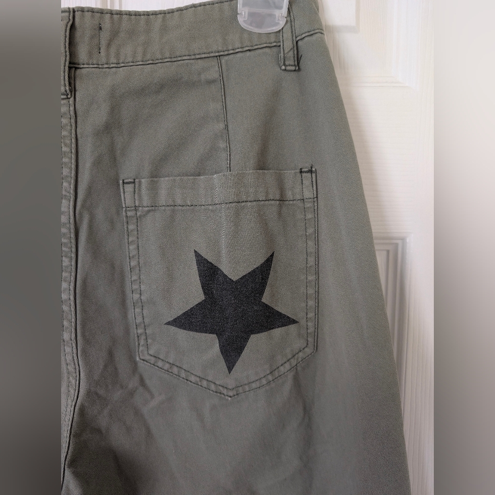 Pistola Tammy High Waisted Straight Leg Pants, Royal Honor Cotton Size 24 - Picture 9 of 16